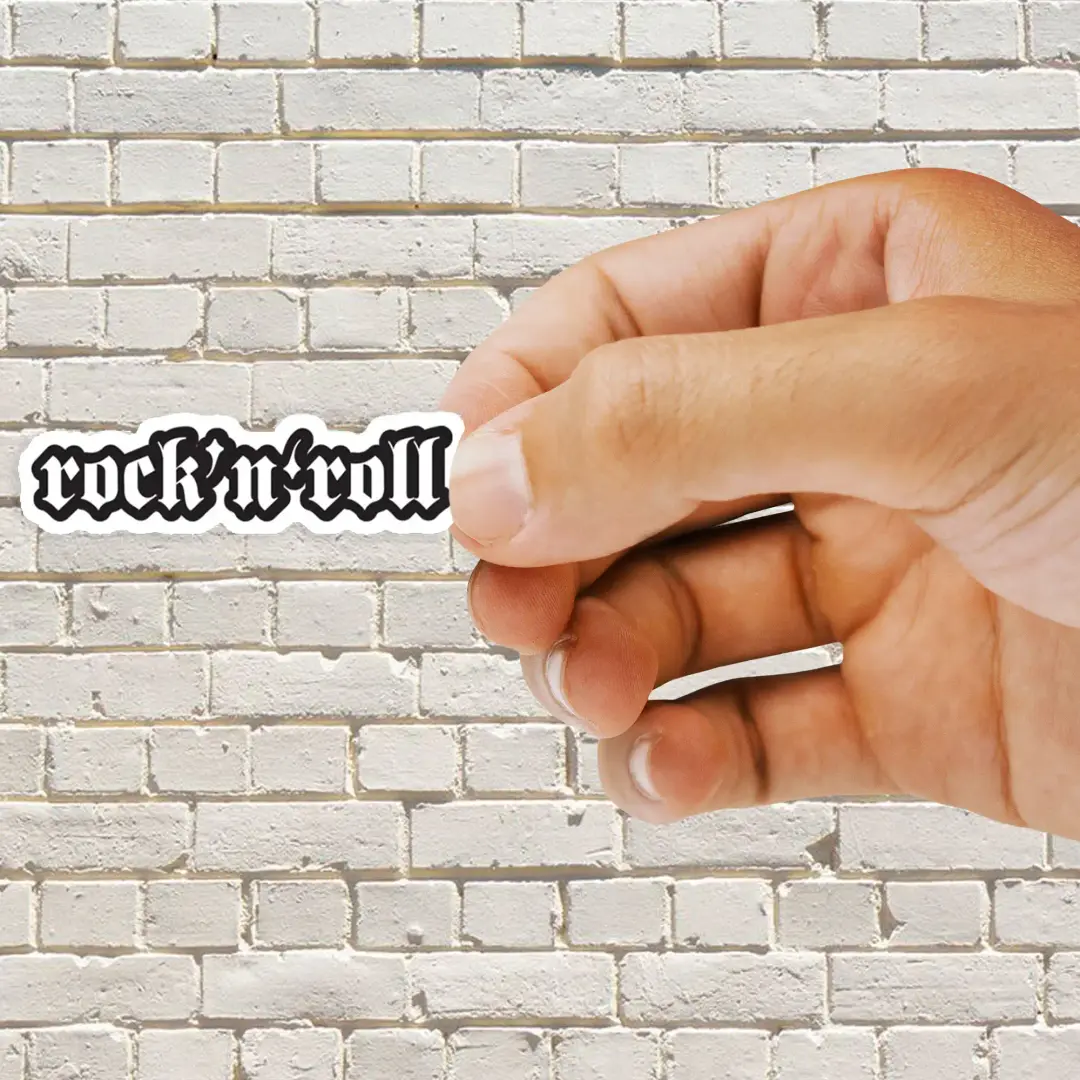 Rock and Roll - cooler Motorrad- oder Rock-Sticker