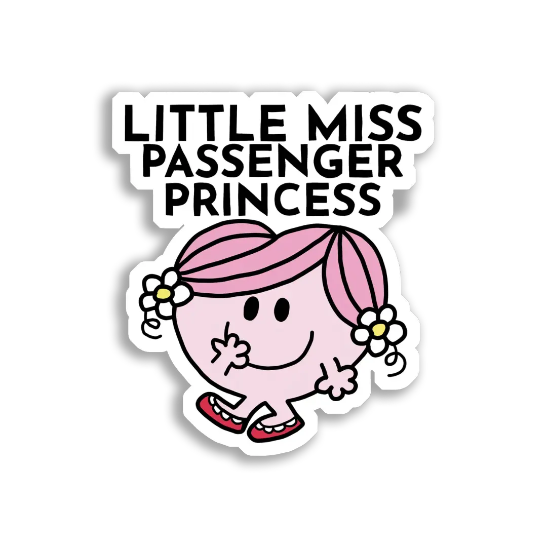 Little Miss Passenger Princess Sticker
