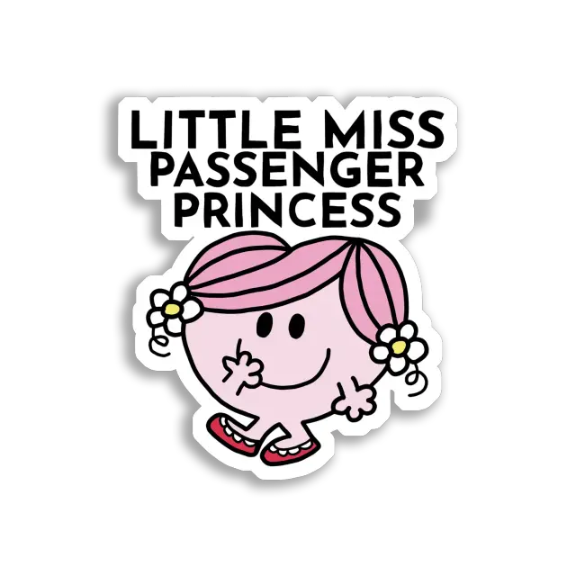 ملصق Little Miss أميرة المقعد الأمامي