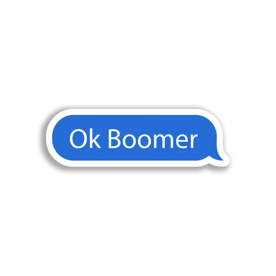 Ok Boomer Text-Sticker