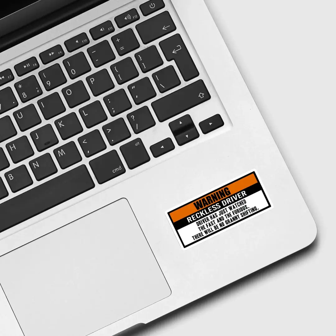 Warning Fast and Furious Sticker