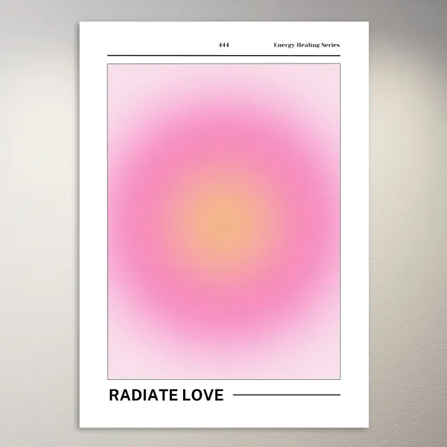 Radiate Love| Positvity Poster | Aesthetic Poster