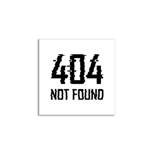 404 Nicht gefunden Sticker