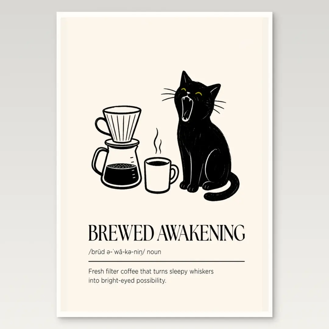 Frisch gebrühtes Erwachen Poster