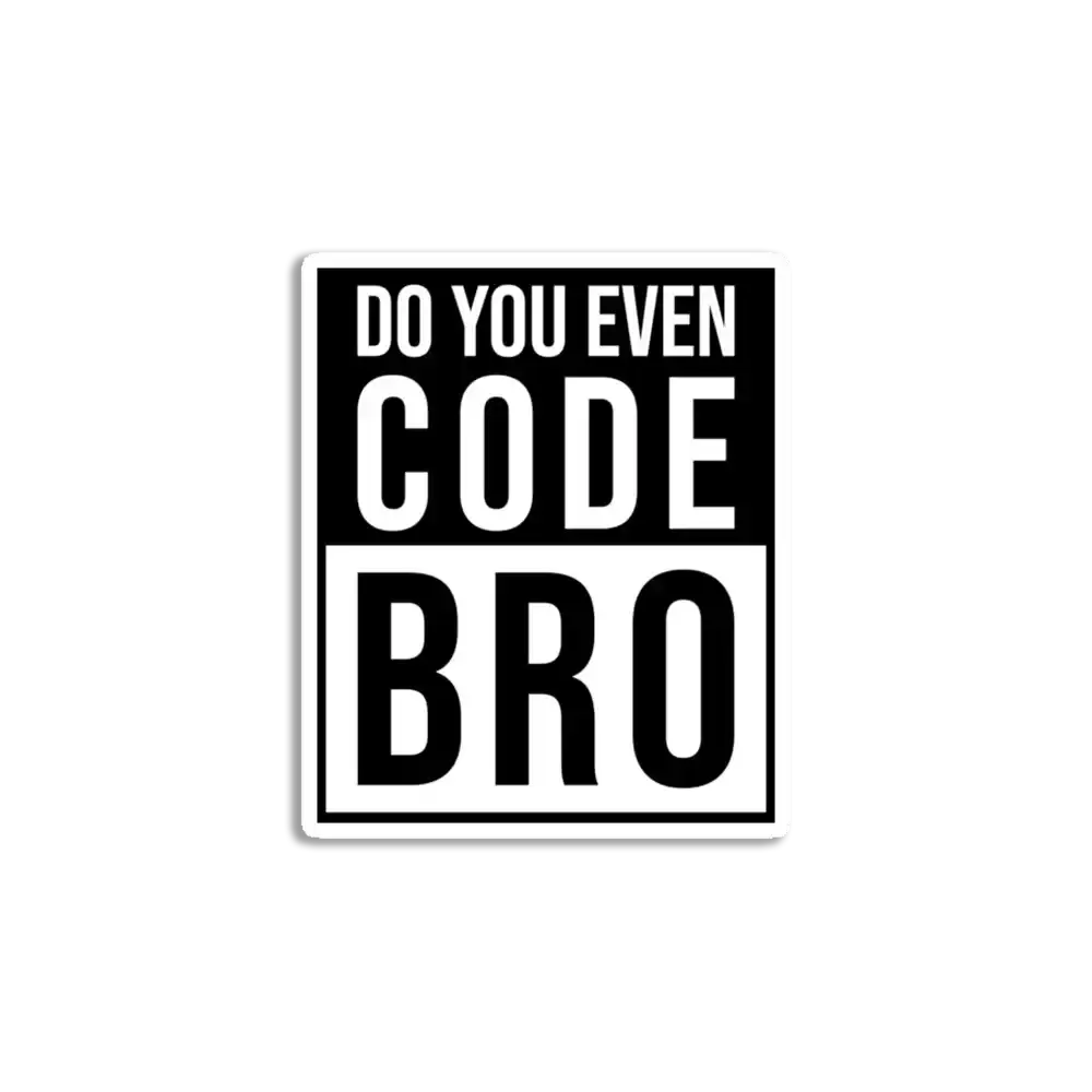 Pegatina Bro, ¿tú programas?