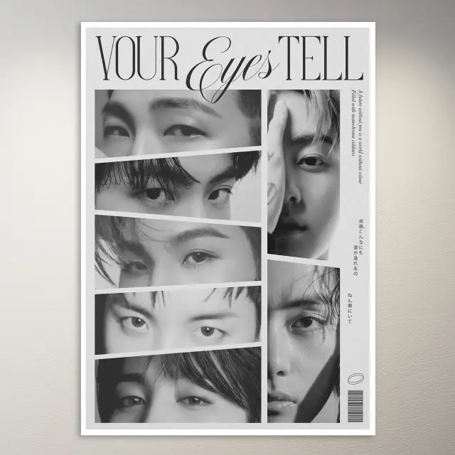 BTS Your Eyes Tell inspiriertes Poster | K-Pop-Poster | BTS-Poster