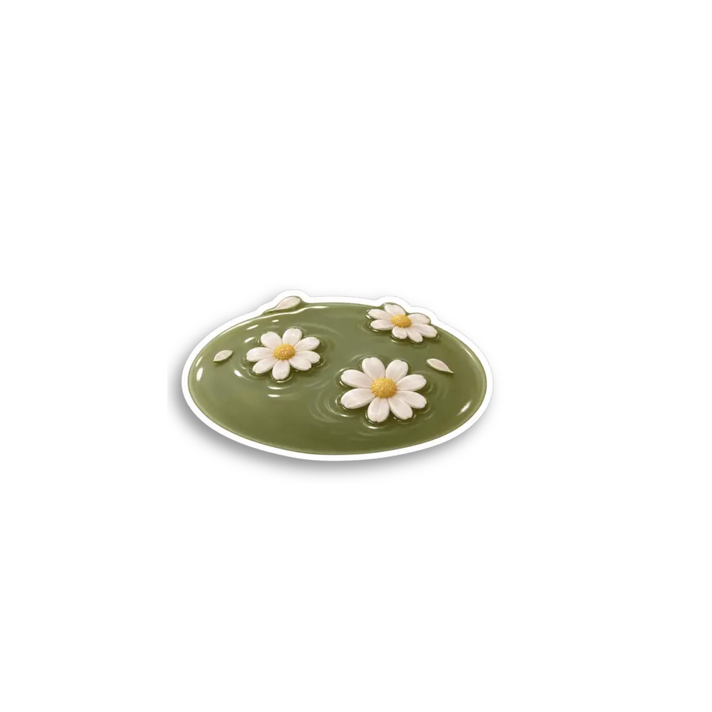 Gänseblümchen-Teich Sticker