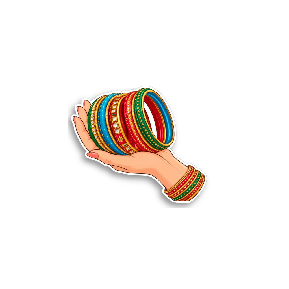 Pegatina de mano con brazaletes