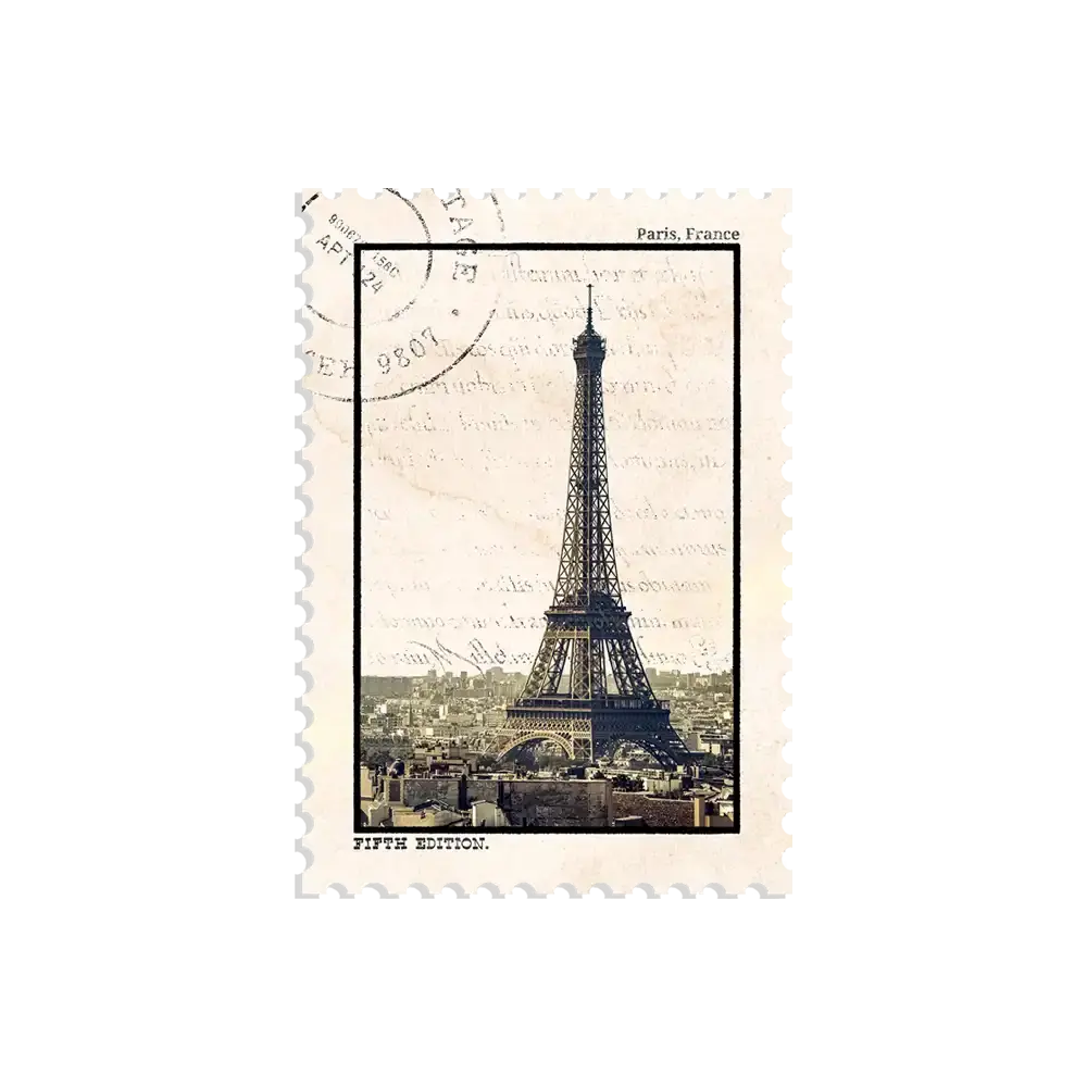 สติกเกอร์แสตมป์ Eiffel Tower Paris