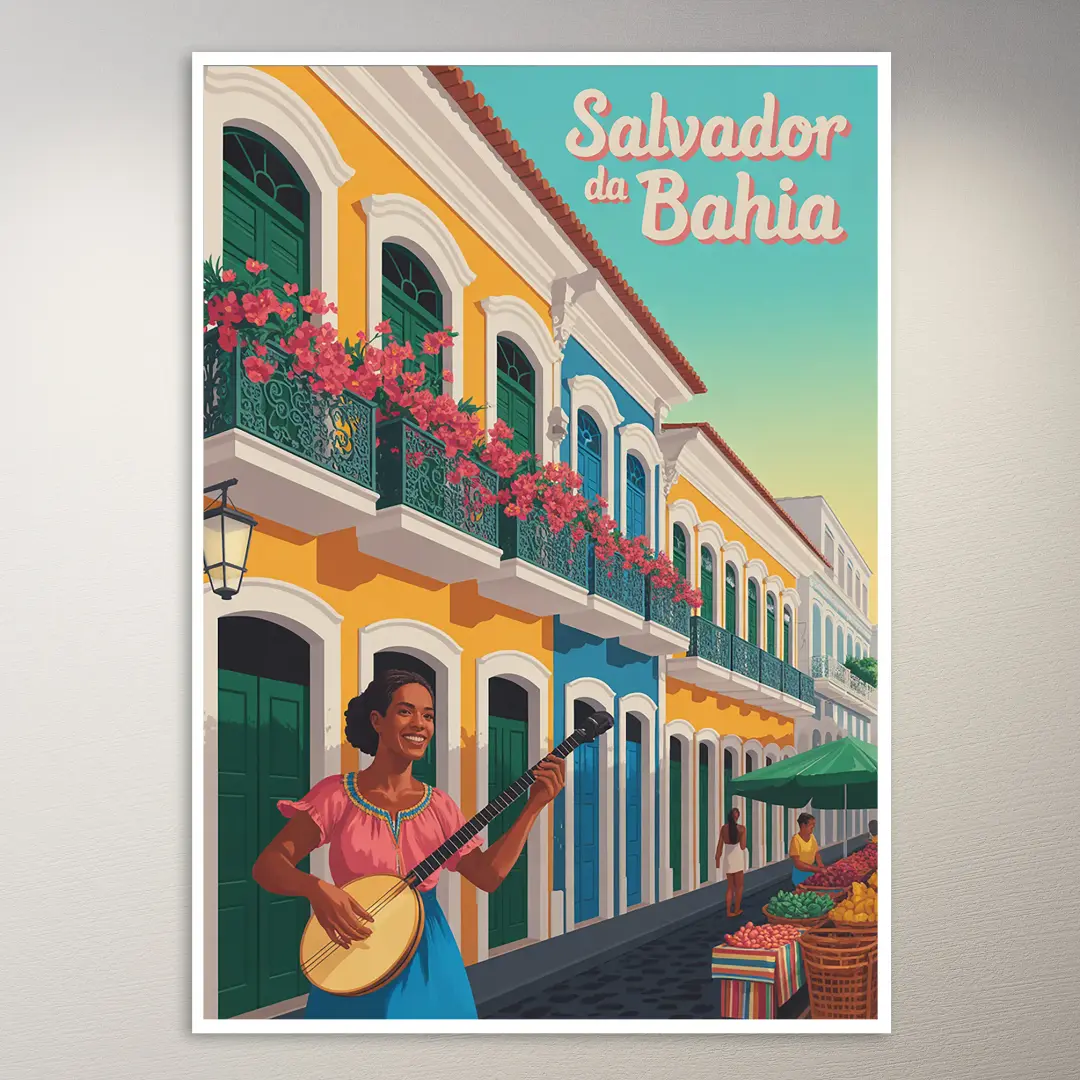 Salvador da Bahia Reiseposter