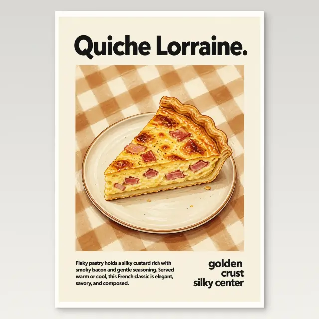 Quiche Lorraine Poster