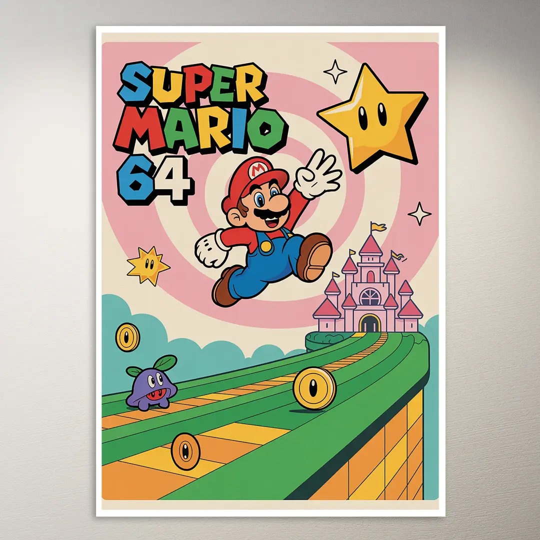 โปสเตอร์ Super Mario 64