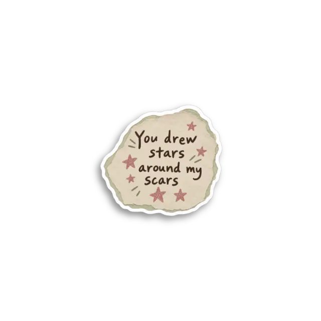 Du hast Sterne gezeichnet Notiz-Sticker