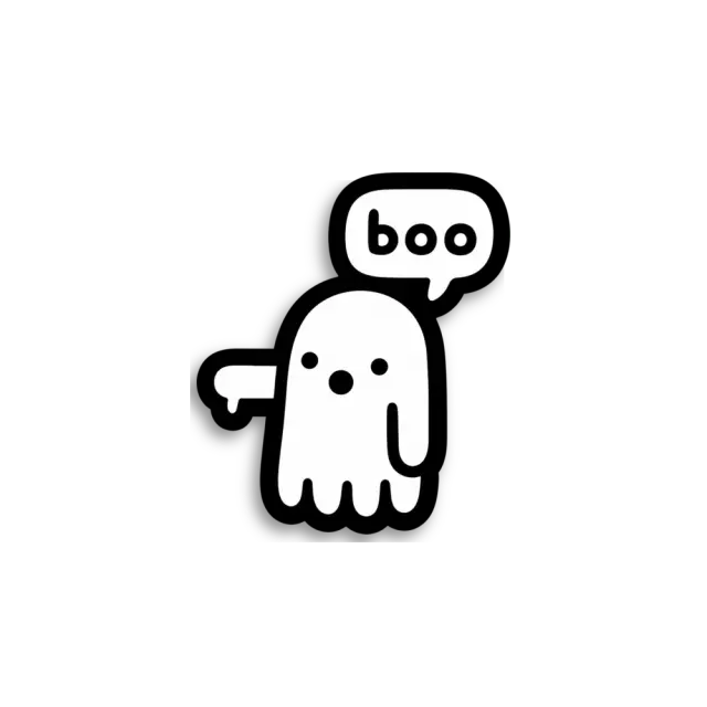 Buh-Gespenst-Sticker