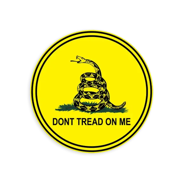 Don't Tread on Me Kreis-Sticker