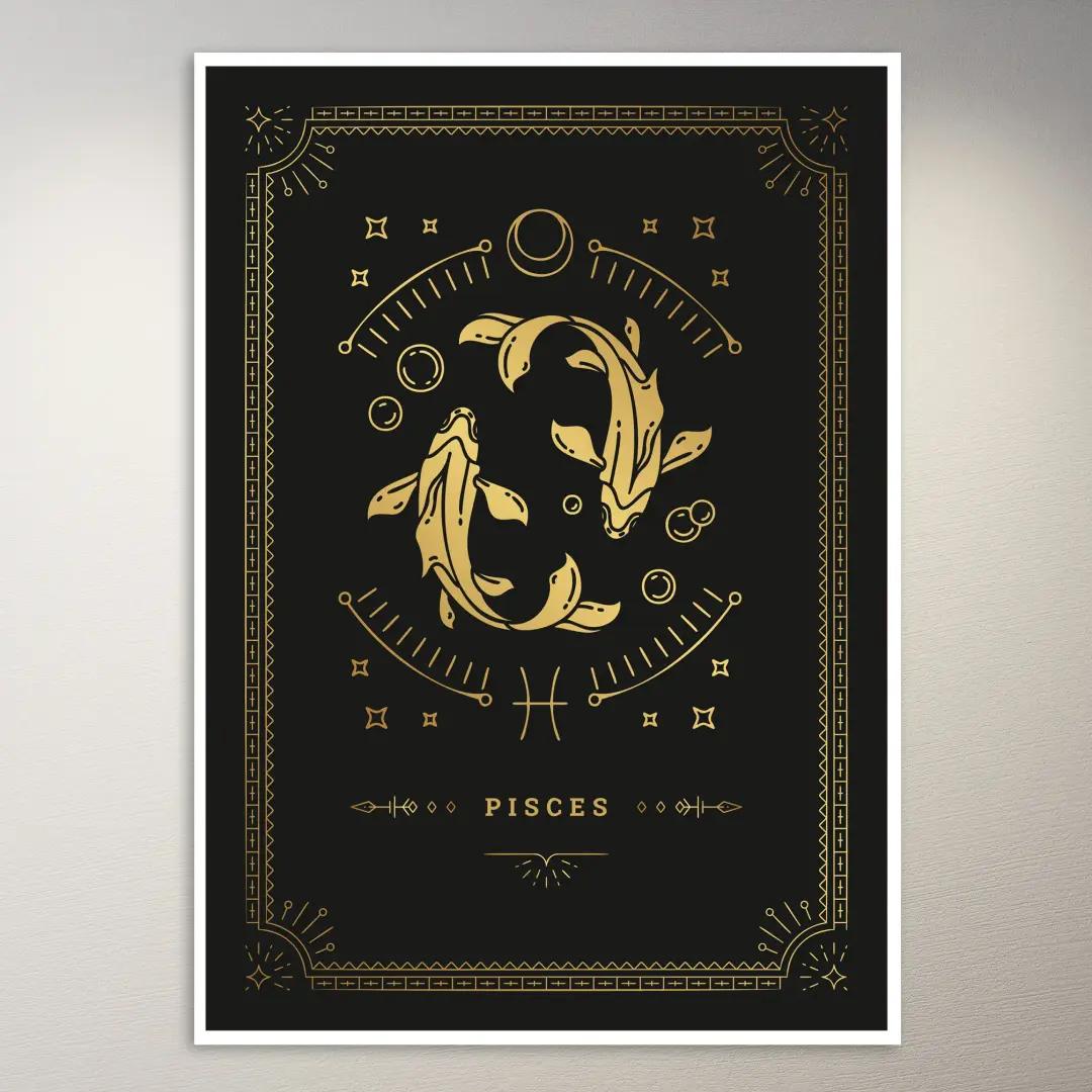 Sternzeichen Fische Poster