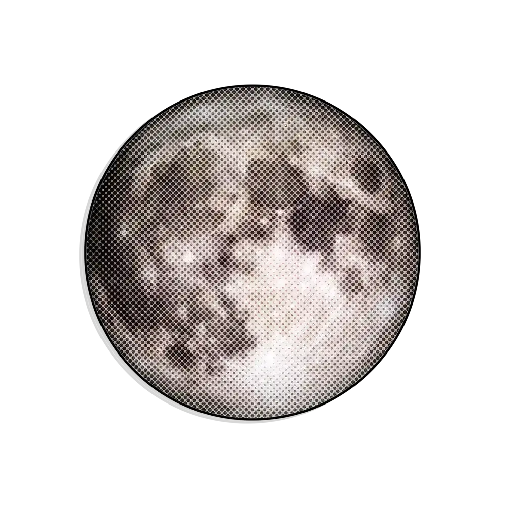 Pixel-Mond Sticker