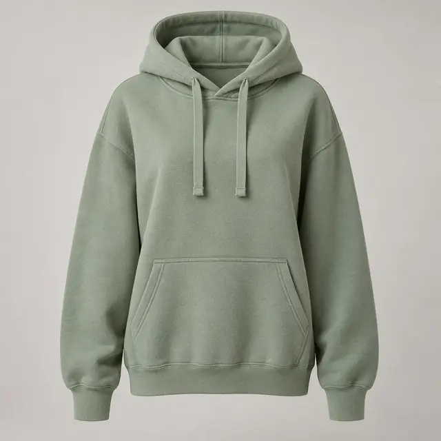 Mid-Levels Fleece Hoodie in Sage