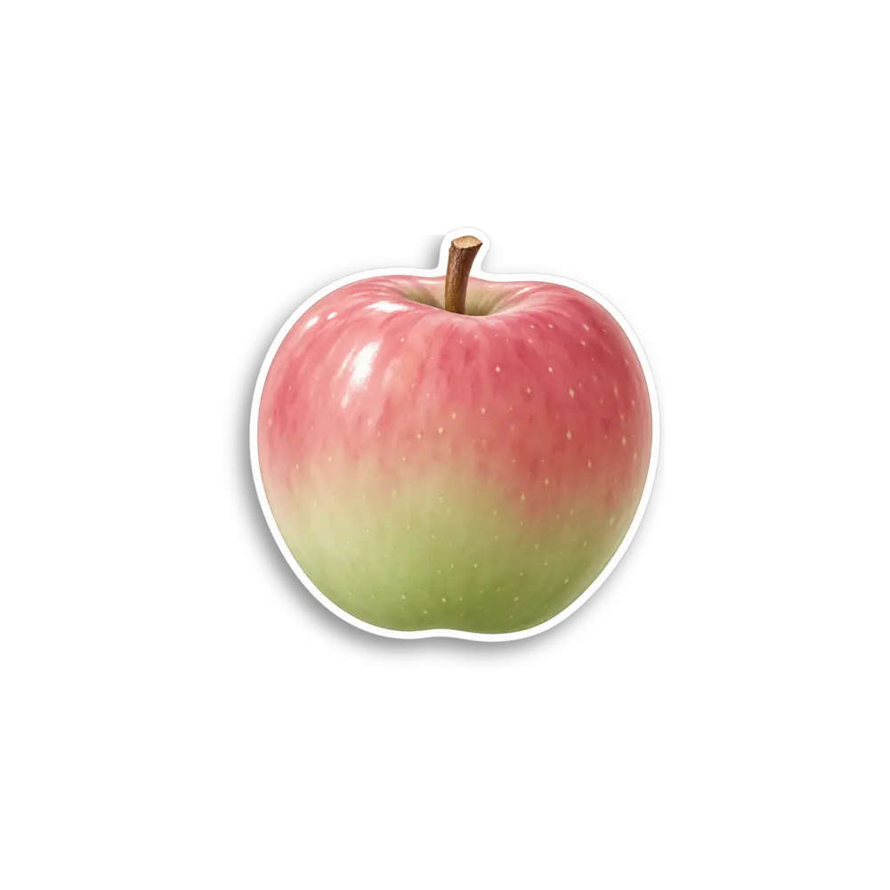Errötender Apfel Sticker
