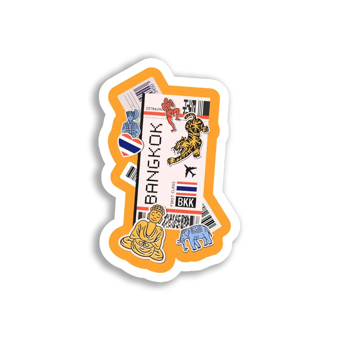 First Class Trip to Bangkok Sticker