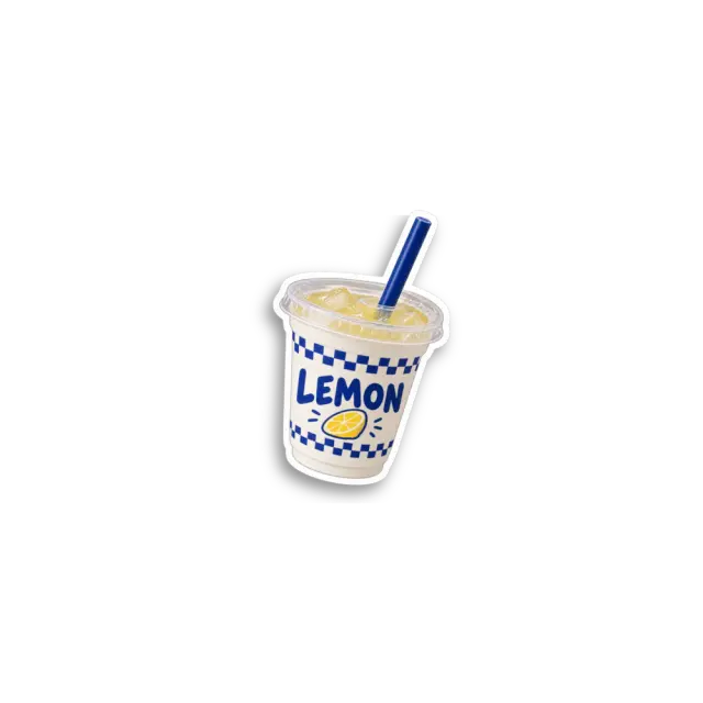 Lemon Juice Cup Sticker