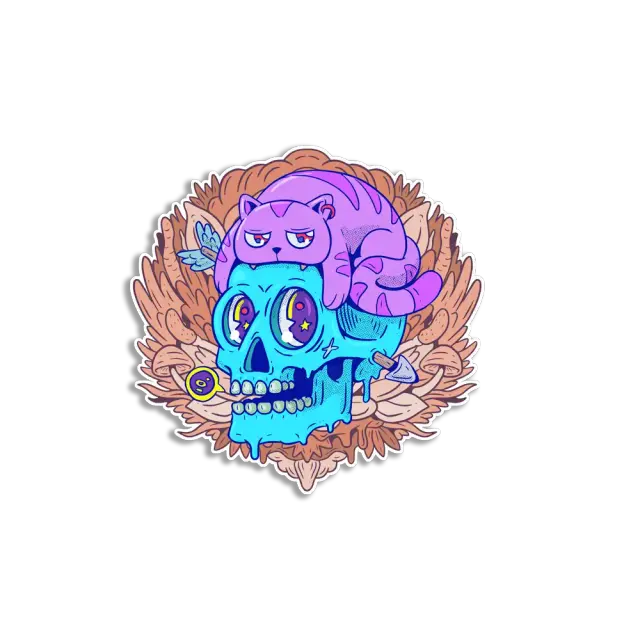 Creative Trippy Skull