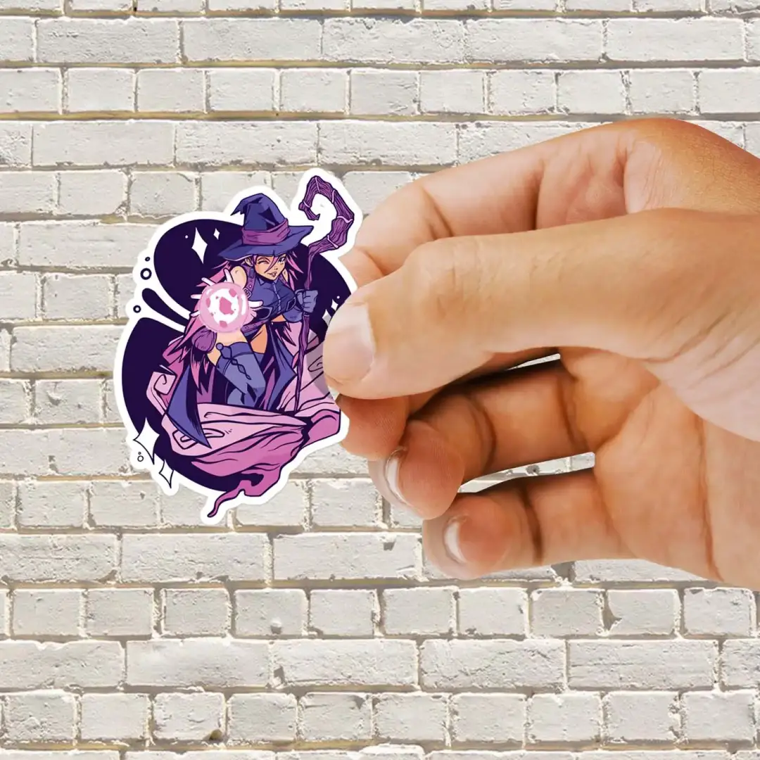 Zauberer-Anime-Mädchen Sticker