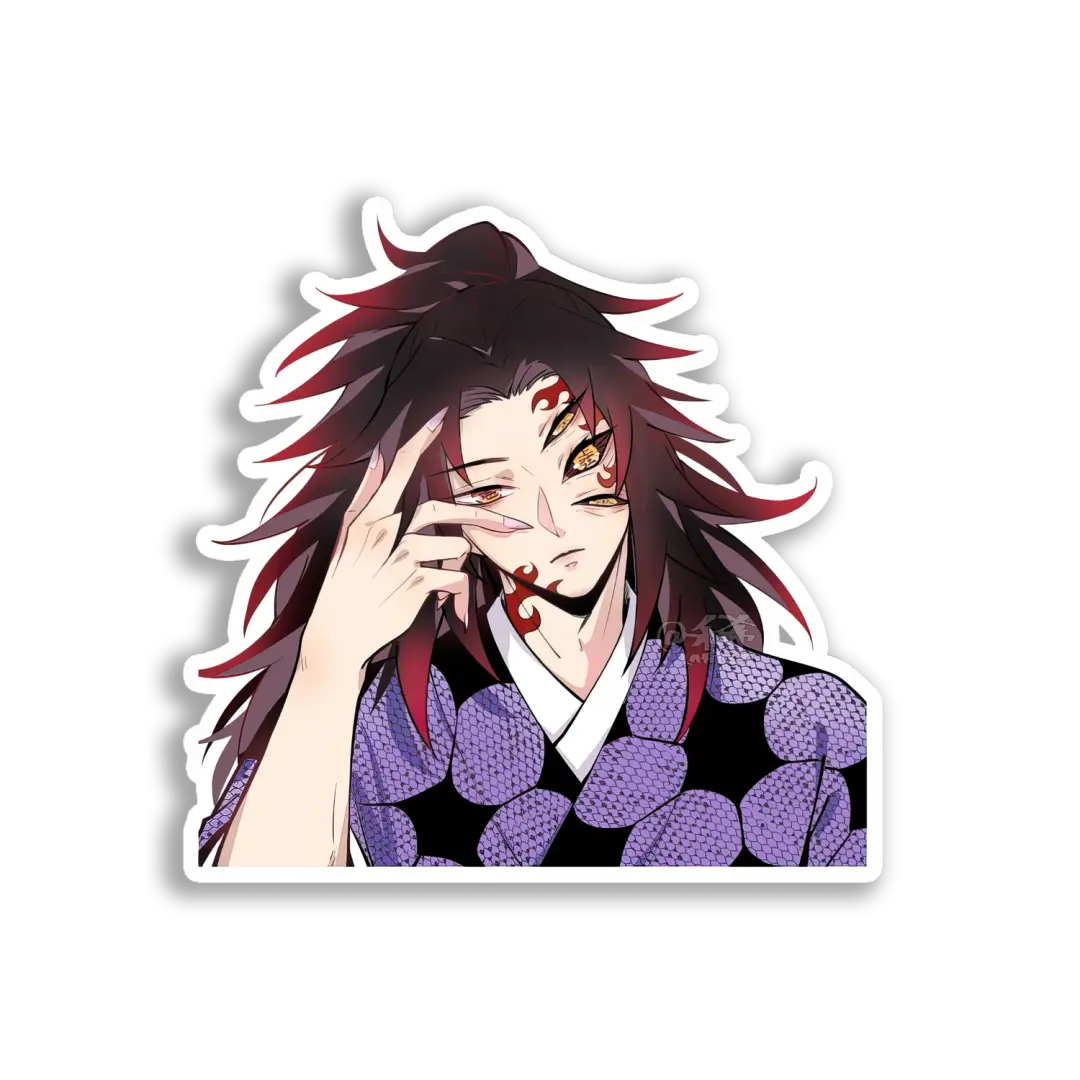 Crimson-Eyed Demon Boy Sticker