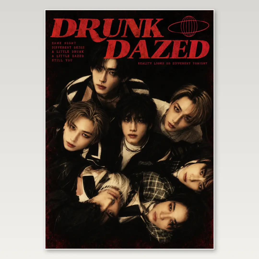 Póster A4 Drunk Dazed