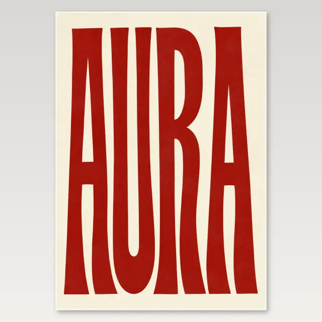 Aura in Rot A4-Poster