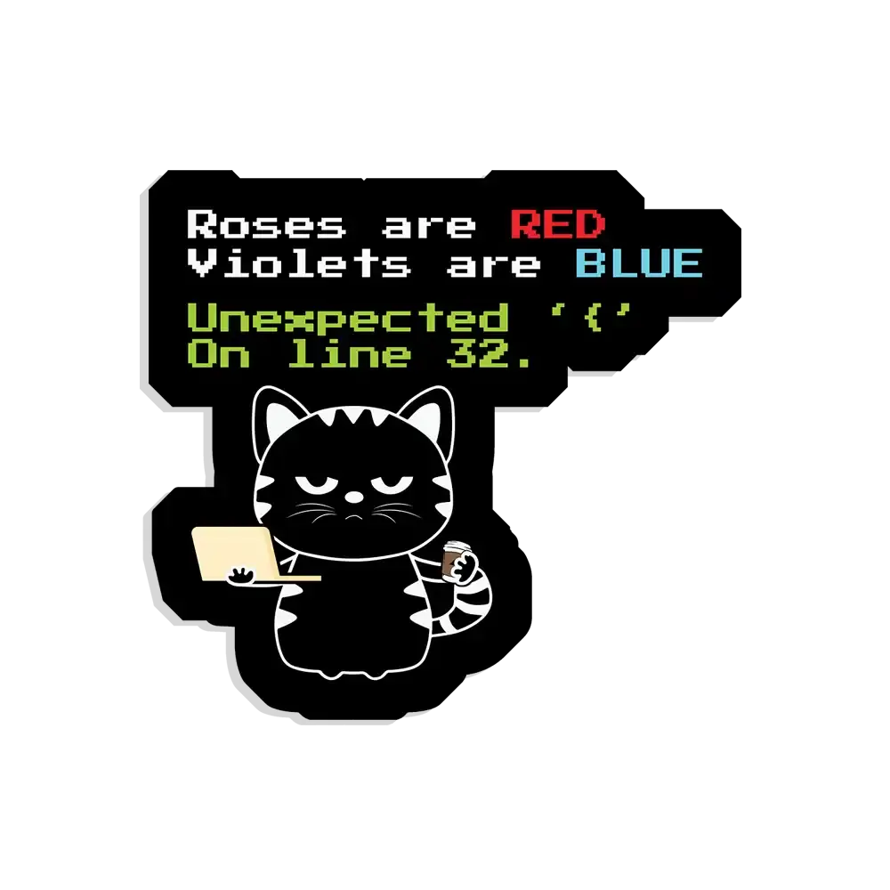 Coder Funny Sticker