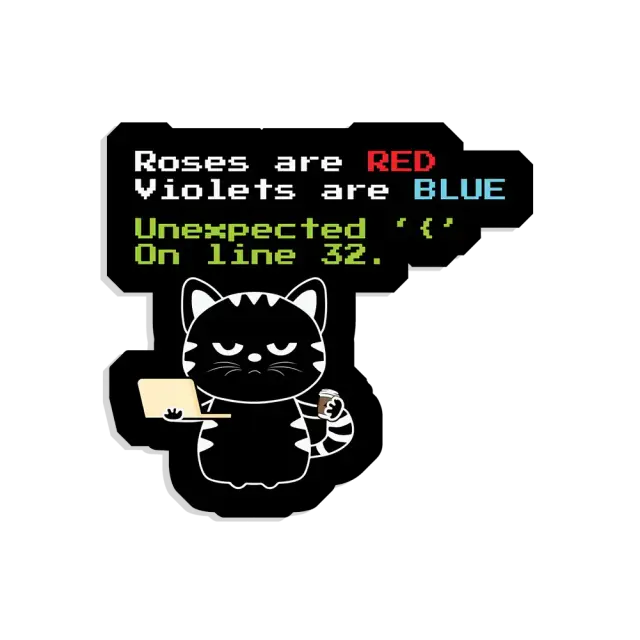 Lustiger Coder-Sticker
