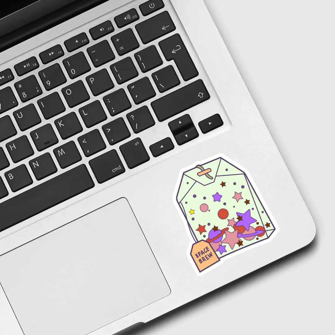 Space Brew Teebeutel Sticker