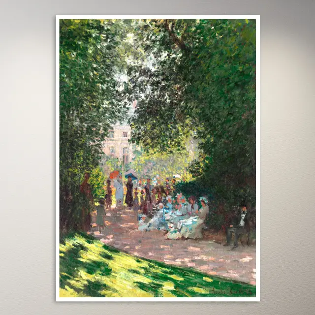 Der Parc Monceau (1878) von Claude Monet Poster