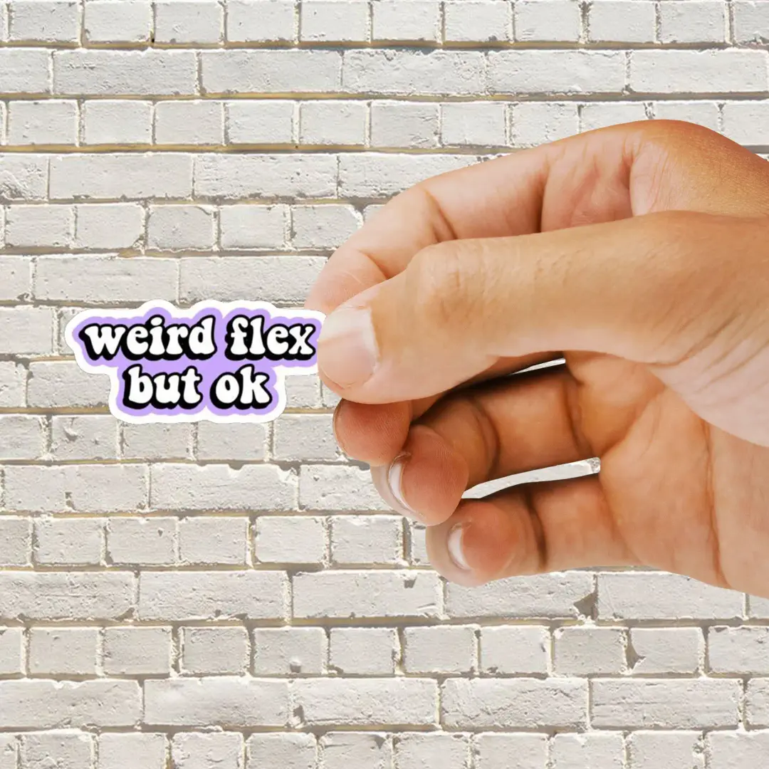 Komischer Flex, aber ok Sticker