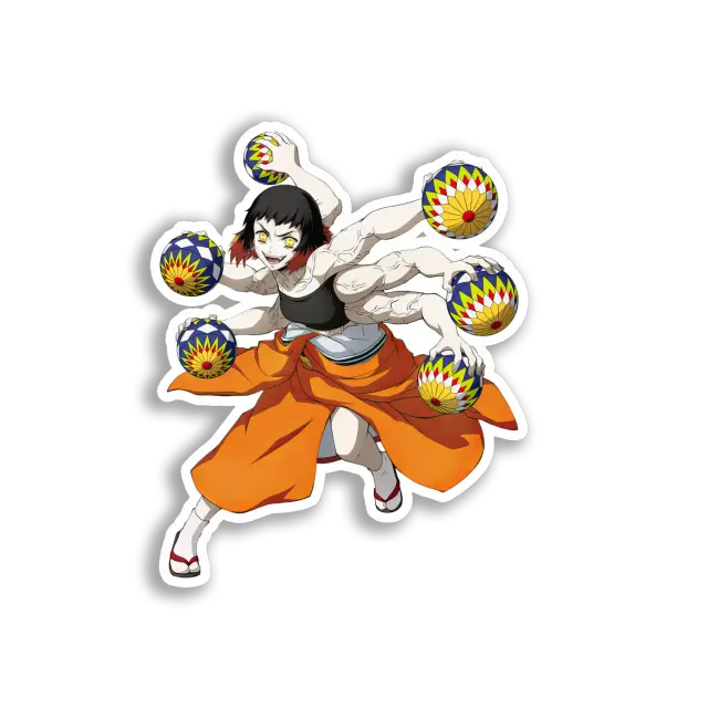 Vielarmiger Balljongleur Sticker