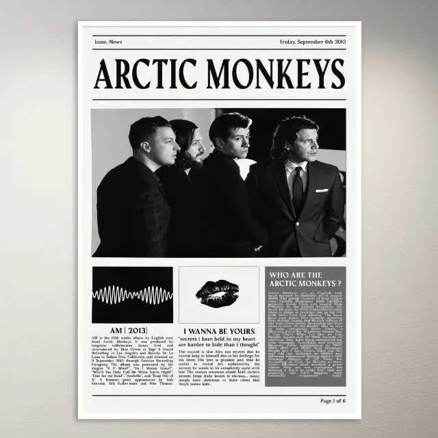 Arctic Monkeys I Wanna Be Yours Poster