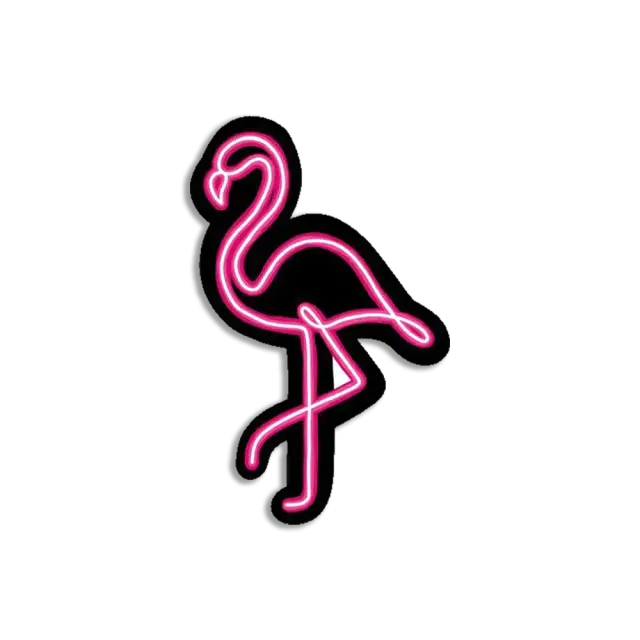 Neon-Flamingo Sticker