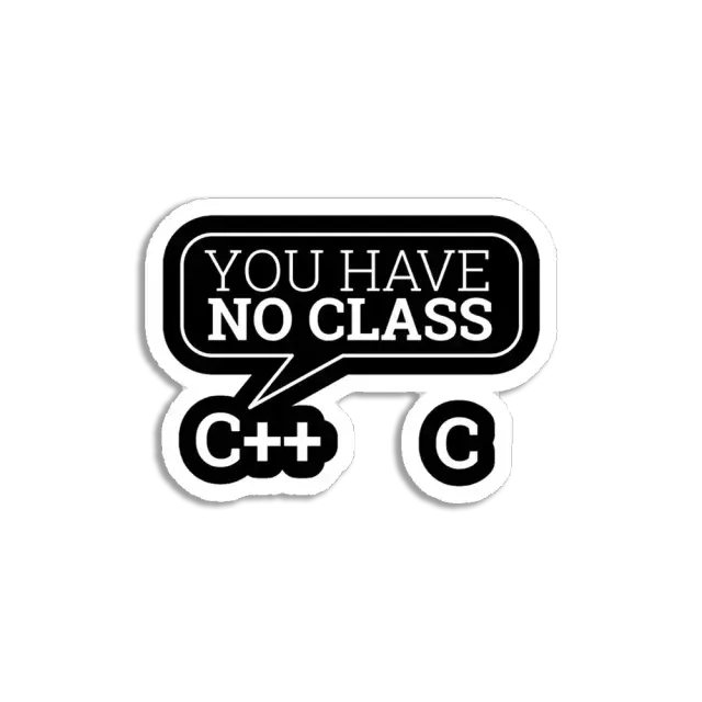 Pegatina No tienes clase