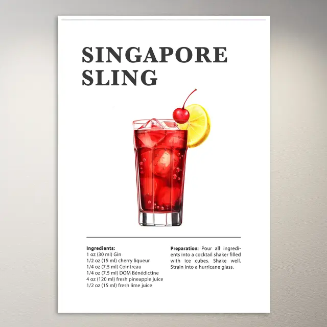 Singapore Sling Poster