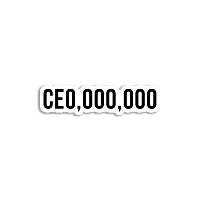CEO,OOO,OOO Unternehmer, Hustler, CEO Sticker