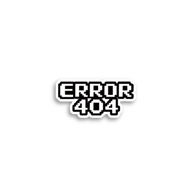 Error 404 像素貼紙