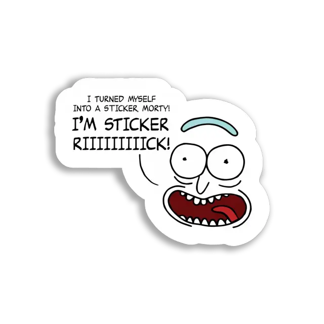 Pegatina ¡Soy Pegatina Rick!