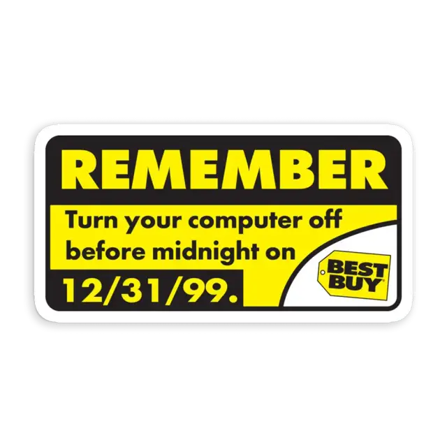 Y2K Best Buy Warn-Sticker