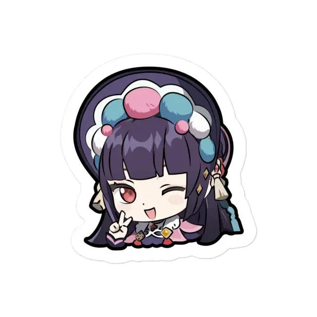 Genshin Impact Yun Jin zeigt das V-Zeichen Sticker