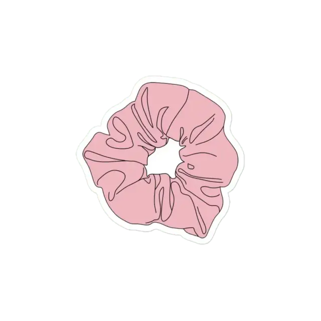 Niedlicher Scrunchie-Sticker