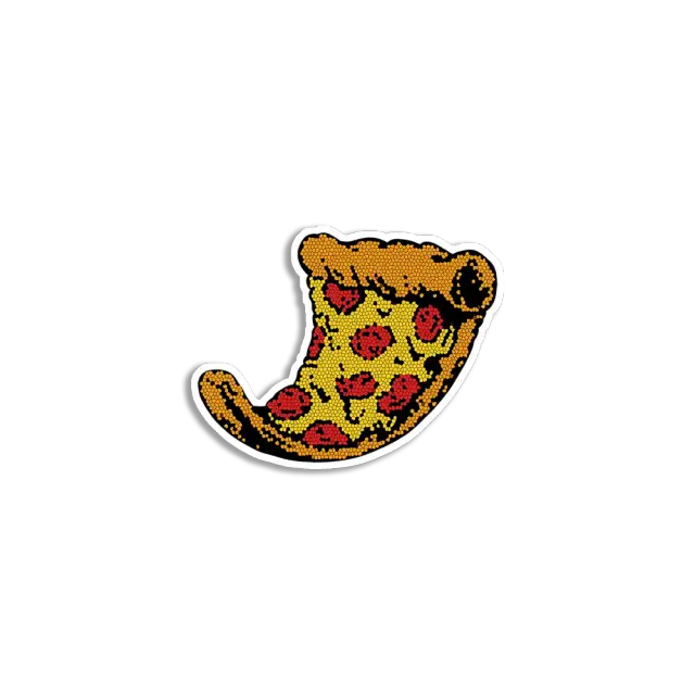 Pixel-Pizza Sticker