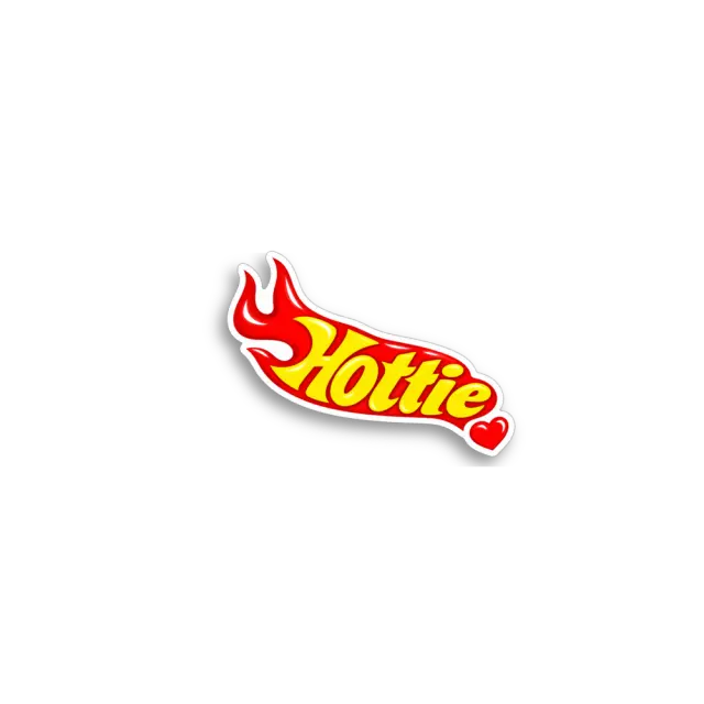 Hottie Flame Sticker