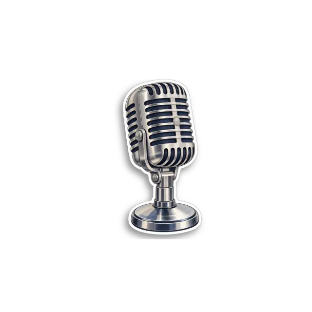Blue Microphone Sticker
