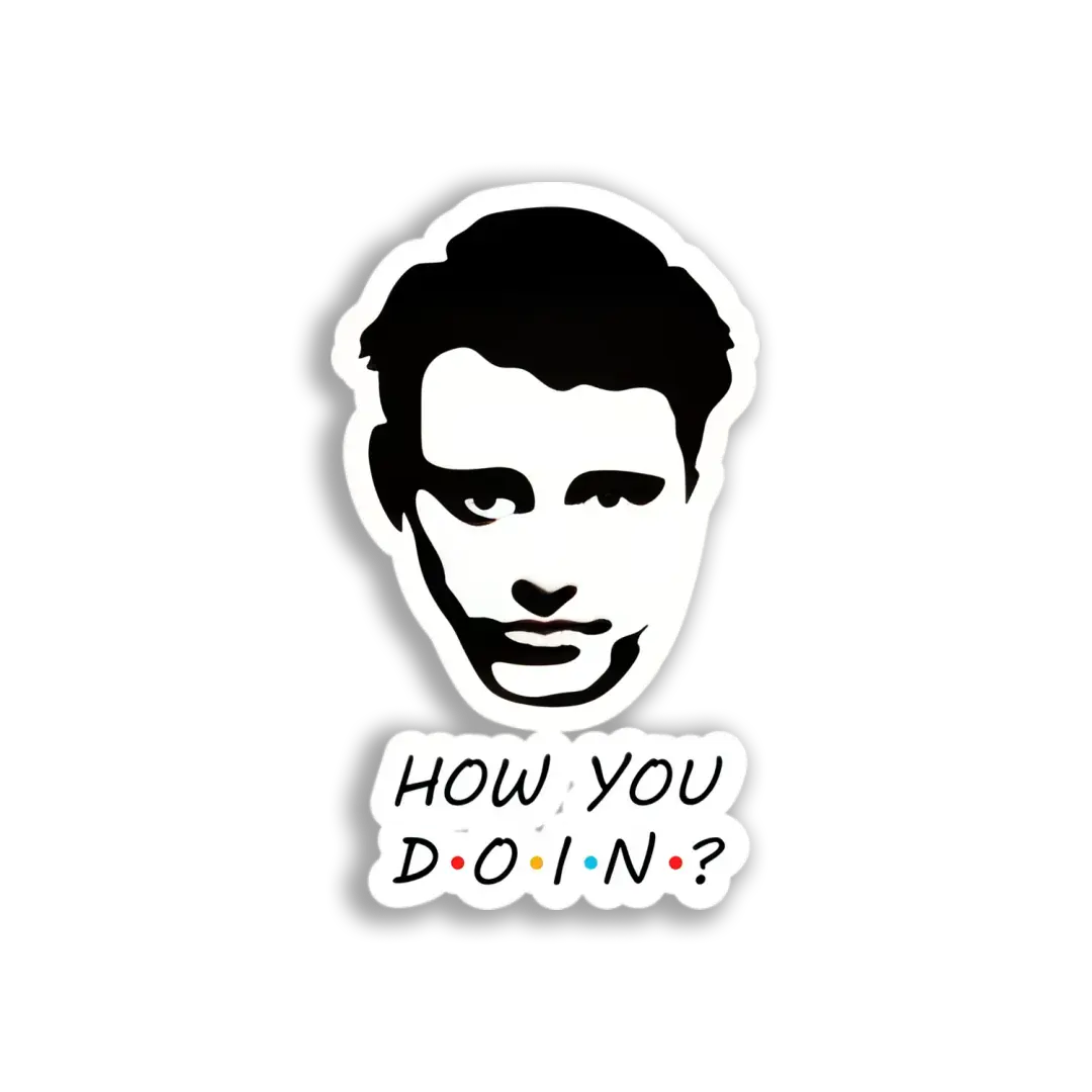 Joey Tribbiani Portrait Sticker